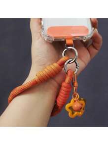 Corda de Pulso de Nylon, Adequada para Capas de Telefone, Cordão Universal para Clipe, Corda Trançada com Encantos, Adequado para Mulheres, Acessório Pendente Antiderrapante para Compras, Presente para Mãe, Família, Amigos, Aniversário, Feriado, Enfeite de Celular, Corrente de Celular - Multicolorido - Visão 11
