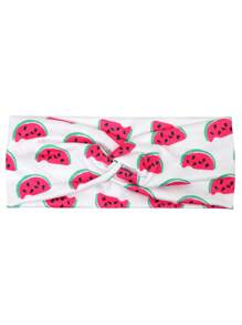 1 Stück/4 Stücke Damen Stirnband für Alltag & Outdoor Sport, Obst Motiv: Zitrone, Wassermelone, Kirsche, bunte Haarzubehör