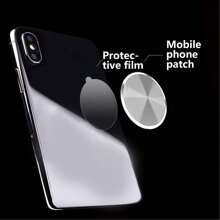 1/2 Peças Placas Metálicas de Reposição para Suporte de Carro Magnético Preto Redondo Sem Furos para Parte Traseira do Case, Ímãs de Telefone. Adesivo Traseiro Forte, Adesivos de Suporte de Telefone Celular Circular