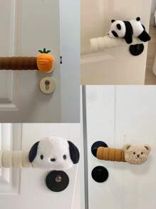 Flower Door Handle Crash Pad Soft Insulation Protective Cover,Thickened, Spiral Design,Door Handle Bumper Protector,Effective To Prevent Wall And Door Lock Damage,Home Anti-Collision & Anti-Static Doorknob Sleeve,And Dust-Proof For School,Office,Household,Travel,Bag,Organizer,Storage, Back To School Supplies