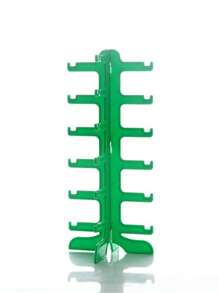 1pc Yellow & Green 6 Slot Desktop Eyeglasses Display Stand, Sunglasses Glasses Rack, Eyewear Shop Counter Showcase, Accessories Organizer