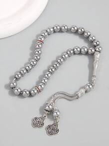 1 件复古 Tasbih 风格 33 颗珠子手链，优雅男士串珠手链，念珠礼物 - 均碼 - 查看 12