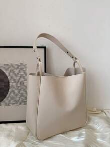 1pc Customized Embroidered Women Tote Bag, Shopping Leather Handbag, Leather Tote Bag, Women Leather Tote Bag, Women Leather Shoulder Bag, Ladies Travel Shoulder Bag - Multicolor - View 10