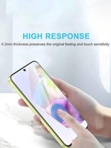 3 件高清透明钢化玻璃屏幕保护膜，适用于三星 Galaxy/MI/Redmi，适用于 9H 硬度，无气泡，易于安装，耐用牢固，触感顺滑，防水防震防摔防摔防刮防指纹全覆盖 - 3件 - 查看 7