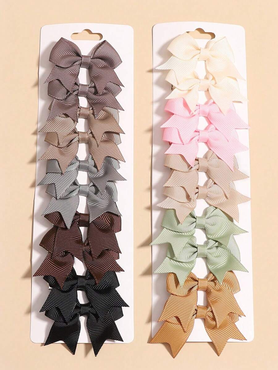 20 件女士发饰彩色丝带蝴蝶结发夹，甜美少女丝绸小发夹，优雅公主芭蕾 Y2K 美学发饰，适合日常使用，可爱迷你发饰，丝带发带，10 种颜色