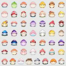 50PCS Kawaii Mushroom Stickers Vinyl Aesthetics Stickers Scrapbooking, Diary, Bumper, Skateboard, Water Bottle, Cartoon, Hard Hat, Car Stickers And Decals