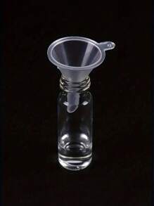 Juego de 5 embudos de plástico, embudo mini, embudo mini para líquidos de perfume, embudo para llenar aceites esenciales, embudo pequeño de plástico transparente para llenar botellas, perfumes, aceites esenciales, productos químicos de laboratorio, manualidades, accesorios de cocina - Multicolor - Ver 7