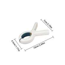 6pcs Large Size Damage-Free Clothes Pins, Multi-Purpose Windproof Clips, Non-Slip Bedding Clips