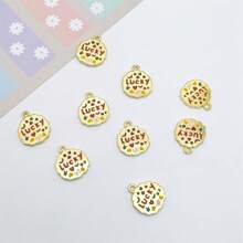 10pcs Assorted Colorful Enameled Alloy Lucky Pendant Charms, Suitable For DIY Jewelry Making - Perfect For Necklaces, Bracelets, Earrings, Keychains - Great For Valentine's Day, New Year, Christmas Gifts And Handcraft, Jewelry Decoration
