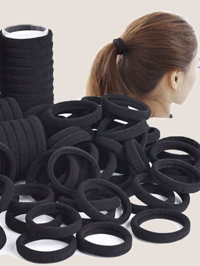 Elásticos de cabelo minimalistas e de alta elasticidade para mulheres, sem vincos, acessórios de cabeça versáteis e essenciais sem vincos, elásticos de cabelo, prendedores de rabo de cavalo, elásticos de cabelo, cordas de cabelo, bobbles de cabelo, roupa esportiva de academia