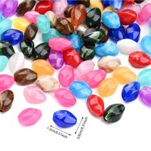 20/50 件亚克力不对称形状散珠，DIY 珠宝制作材料，适用于手链项链吊坠工艺配件 - 彩色 - 查看 3