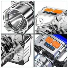 Linterna frontal LED recargable para la cabeza, luz frontal LED súper brillante, resistente al agua, linterna frontal para caza