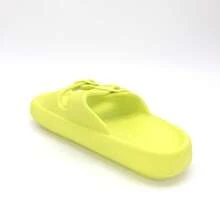 Slide Sandals With Double Buckle Straps And Chunky Sole For Casual Wear - Green - View 3