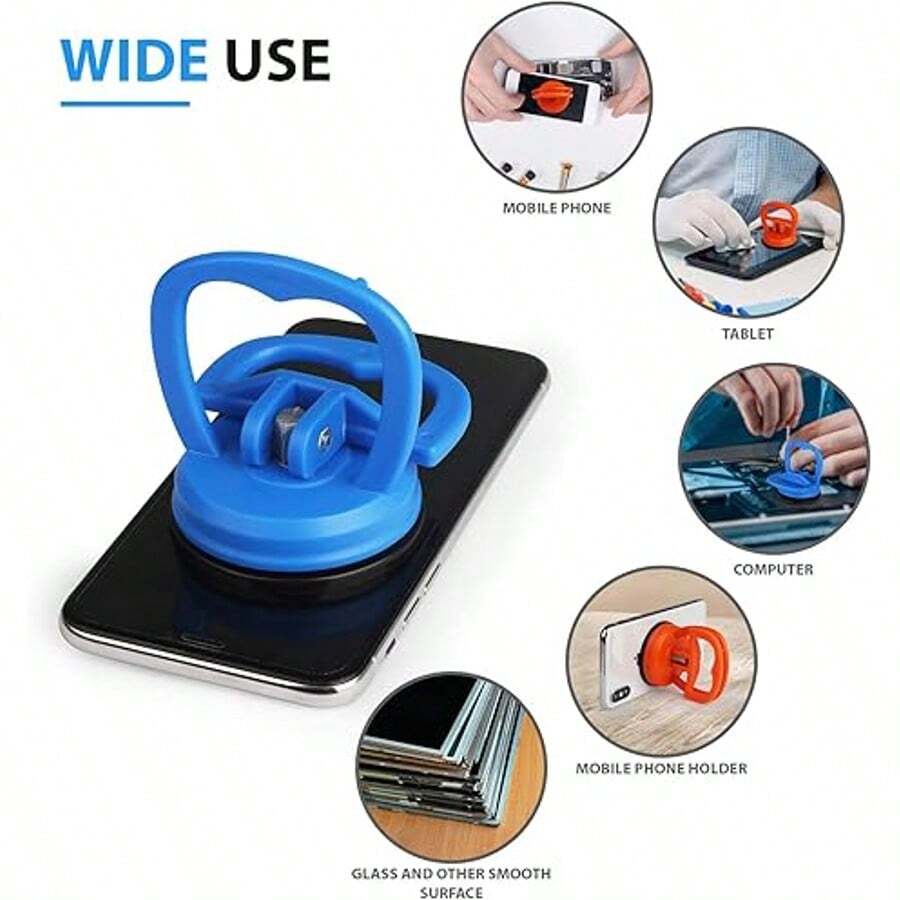 1pc Car Dent Repair Suction Cup Tool, Strong Suction - Orange - View 1