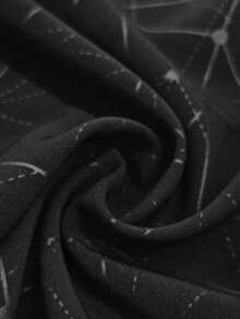 Men's Classic Fashionable Long Sleeve Geometric Print Shirt, European And American Style Business Casual Shirt, Exclusive Design, Versatile And Affordable, Essential For Business And Leisure, Fall