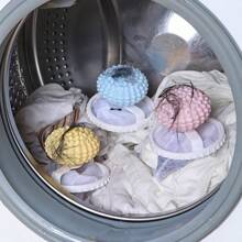 1/3pcs Washing Machine Cleaning Ball With Filter Bag, Lint & Hair Catcher, Reusable Clothes Fuzz Remover, Pet Hair Collector, Cleaning Accessories, Household Gadget