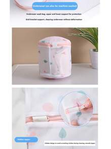 1pc加厚内衣洗衣袋细网套装文胸护理袋网眼防变形大中小号网袋 - 彩色 - 查看 10