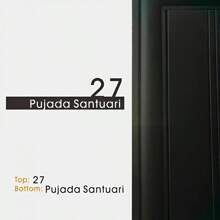 [Decoración ideal para oficina en casa] Placa de dirección personalizada de metal - Negro - Montada en la pared, sin necesidad de electricidad, ideal para la decoración del hogar y la oficina, excelente regalo de inauguración de casa y festivo