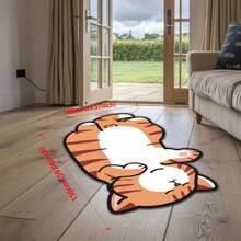 轻质水晶天鹅绒地毯/垫子，采用斑点狗、咖啡猫、柯基犬图案。有多种尺寸可供选择，质地优质，散发温暖和活力。