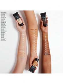 Maybelline Fit Me Matte & Poreless Foundation, 100 Warm Ivory, 1oz/30ml, For Normal To Oily Skin, Oil-Free, Long Lasting Makeup, Foundation, Oil-Free Foundation, Matte, 1oz/30ml-Matte, Foundation, Long-Lasting, Oil-Free, Makeup Base, Skin Care, Summer Makeup - Warm Ivory - View 5