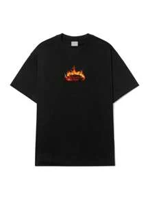 Basic T-Shirt BC Unisex 100% Cotton Fabric Fashion Streetwear Immediate Shipping - Black - View 1