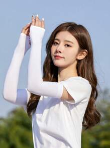 1pc UV Protection Arm Sleeves, Versatile For Cycling