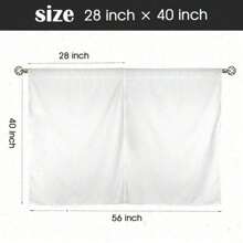 2 Panel 28"X40" Easter Bunny Semi-Sheer Curtains, Woven Polyester Valance With Tulip And Easter Egg Design, Durable Hanging Ornaments For Bedroom & Living Spaces