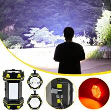 NetHong LED Searchlight Hand Lamp Torch Work Light USB Rechargeable Spotlight Flashlight - Black - View 9