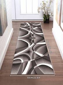 1 件/850 克/平方米 水晶天鹅绒波西米亚风格地毯适用于客厅卧室奢华现代抽象地毯床边垫沙发地垫，防尘且易于清洁