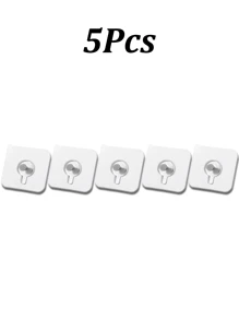 20pcs No Drill Wall Hanging Hooks, Sturdy Invisible Plastic Clips For Hanging Photos And Frames, Suitable For Home & Exhibition Decor Gifts Birthday Graduation