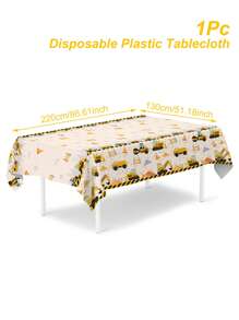 1Pc Construction Vehicle Tablecloth Table Runner ,Engineering Vehicle Birthday Party Decoration ,BabyShower Decor,Gender Reveal Party Decor,Newborn Party Decor ,Family Friends Gathering Table Decoration ,Home Decor,Kitchen Decoration