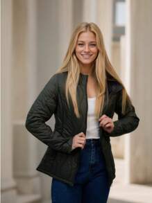 Giacca casual da donna Metrofive con cappuccio, tasche, design classico, leggera e calda, utilizzabile nella vita di tutti i giorni. Adatto per inverno, primavera e autunno