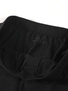 Men's Black Arrow Underwear Briefs With Cute Duck & Text Print On Buttocks, Comfortable & Skin-Friendly Stretchy Everyday Underwear