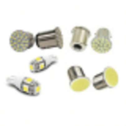 KIT LAMPADAS LANTERNA UNIVERSAL T10 P21W PY21W P21/5W LED 6000K 12V