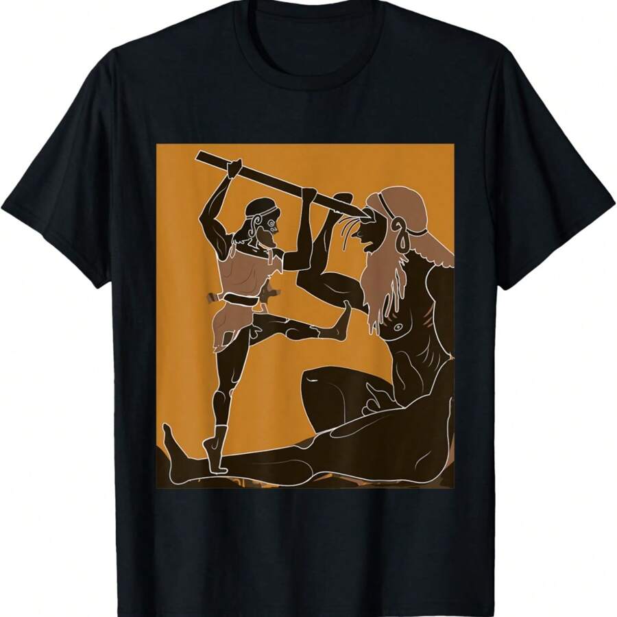 Ylops And Odysseus T-Shirt Greek Mythology Anient Greee