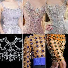 50 piezas/bolsa Piedras de strass premium brillantes de formas y tamaños variados para coser en ropa, zapatos, bolsos, decoración de vestimenta para boda, fiesta y disfraces (Colores: Blanco/Negro/AB/Rojo/Morado celeste/Morado cristal/Rosa/Verde/Azul)