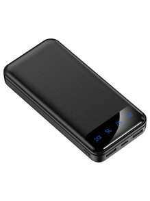 Carregador portátil, banco de energia mais de 10000mAh 5V/3A, bateria de carregamento de alta velocidade com entrada e saída USB C, banco de energia externo para telefone compatível com iPhone 15 14 13 12 X S22 S21 iPad etc.