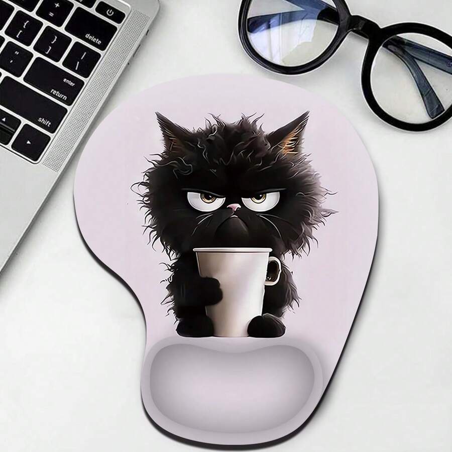 Ergonomic Mouse Pad With Wrist Rest Support, Comfortable Mouse Pad With Smooth Wrist Rest To Relieve Pain, Non-Slip Base Suitable For Computer, Laptop, Office And Home - Multicolor - View 1