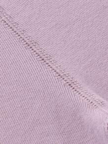 mini bala Young Girl Thick Warm Leggings, Winter Warm Inner Layer Pants - Purple - View 5