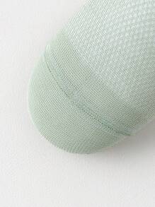 5 双儿童薄款网眼透气短袜，可爱婴儿袜子，夏季 - 綠色 - 查看 5