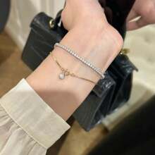 1 pièce Bracelet serpent à bulles unique en acier inoxydable pour femmes, design de marque haut de gamme à la mode, polyvalent, à porter au quotidien, empilable, cadeau pour les fêtes
