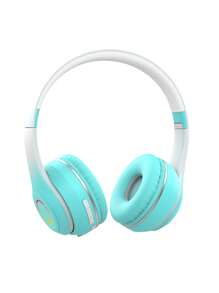 GENAI Wireless Headphones With Gradient Design And LED Lights, Foldable Gaming Headset With Mic, Lightweight, Hi-Fi Sound, For Girls And Teens - Multicolor - View 16