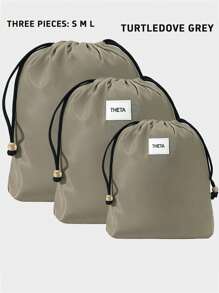 3pcs/Set Travel Portable Storage Bags, Multifunctional Drawstring Large Capacity Lingerie Organizer Bags, Minimalist Dust-Proof Pouches - As Picture - View 19