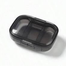 1 pieza Mini caja de almacenamiento de píldoras - Ultra compacta, con 3 compartimentos, organizador semanal a prueba de polvo para medicamentos y contenedor  para tabletas para dosis diarias fáciles - Diseño portátil y ligero para viajes o uso en el hogar