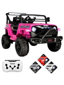 Joykoo Camioneta Montable Electrica para Niños Control Remoto 12v - Rosa - Ver 1