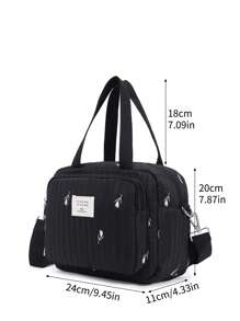 1 件带郁金香刺绣设计的妈妈包，适合妈妈的时尚小单肩包，灵感来自 - 彩色 - 查看 3