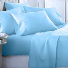 Wholesale Bulk Case 12-Pack Bed Sheet Sets – Hotel-Quality Soft Bedding With 16"-18" Deep Pocket Fitted Sheets – Wrinkle-Free, Cooling & Breathable – 12 Complete Set (Includes 2 Pillowcases, 1 Flat & 1 Fitted Sheet Per Set) – Ideal For Hotels, Spas, Airbnbs, Rentals & Hospitality Use