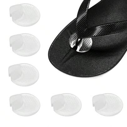 2pcs/Set Summer New Thong Sandals Forefoot Pad, Comfortable Anti-Pain Washable Silicone Forefoot Pad Suitable For Sandals, Shoes, High Heels