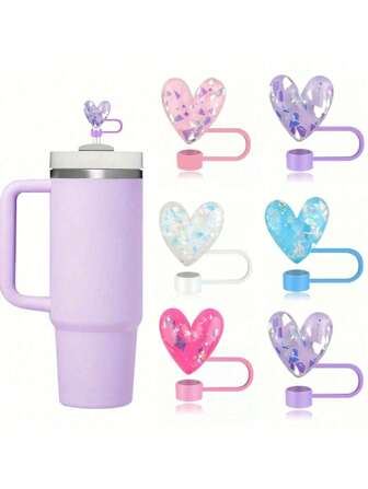 1 PIEZA Cubierta para pajita - Tapa de silicona a prueba de polvo y fugas para tazas de 30/40 onzas, accesorios para tazas con ajuste seguro y fácil limpieza
