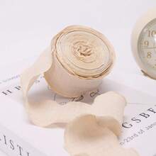 Pleated Fabric Ribbons, Elegant Soft Bowknot Decor Crafts Tie Bands, Handmade DIY Cake Flower Bouquet Floral Tulle Wavy Lace Trims - Multicolor - View 25